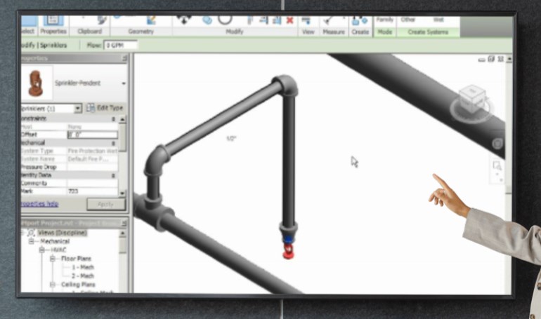 Interface de modélisation BIM des réseaux techniques